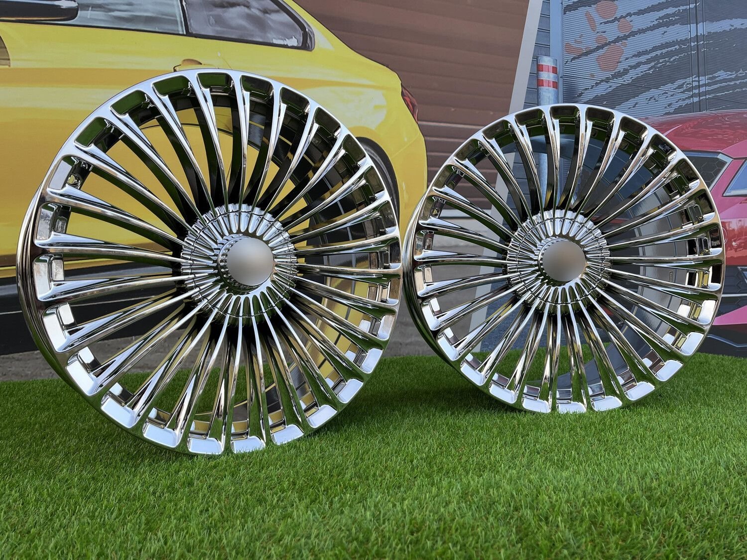 Mercedes-Benz S/E/C Class Maybach Style 20X9.5J 5X112 ET43 66.6 Chrome (Audi, Mercedes - Benz E/S, Volkswagen, Seat, Skoda, Cupra) 6