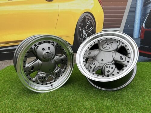 Ronal Teddy Bear style for VW Golf Jetta 15X7J 4X100 ET30 73.1 Grey with Diamond cut lip ( VW Golf/Jetta, BMW E30, JDM cars)