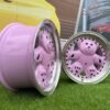 Ronal Teddy Bear style for VW Golf Jetta 15X7J 4X100 ET30 73.1 Pink with Diamond cut lip ( VW Golf/Jetta, BMW E30, JDM cars)