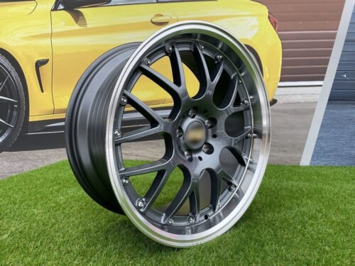 BBS RS-GT Styling 18X8J 5X108 ET38 73.1 Grey with Diamond Cut lip (Volvo V40/S40/V50/V60/S60/V70/V90/S90, Citroen, Peugeot,  Ford, Dodge, Jaguar)