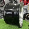 JDM AME A3C Style 15X8J 4X100 ET25 73.1 Black with polished lip