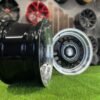 VW Classic Steel Design15X8J 4X100/5X100 ET25 73.1 Black with Diamond Cut lip ( BMW E30, VW Golf/Jetta, AUDI 80/Coupe/A3, Mazda MX )