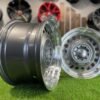 VW Classic Steel Design15X8J 4X100/5X100 ET25 73.1 Grey with Diamond Cut lip ( BMW E30, VW Golf/Jetta, AUDI 80/Coupe/A3, Mazda MX )