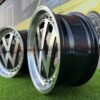 VW Classic style 17X7.5J 5X112 ET30 57.1 Black with Diamond Cut face and lip (Volkswagen, Audi, Mercedes - Benz, Seat, Skoda, Cupra)