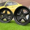 BMW AC Schnitzer Style 18X11 5X120 ET25 74.1 Semi Matt Black with Golden Rivets