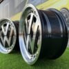 VW Classic style 17X7.5J 5X100 ET30 57.1 Black with face machined