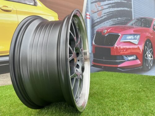 BBS RS-GT Styling 18X8J 5X108 ET38 73.1 Grey with Diamond Cut lip (Volvo V40/S40/V50/V60/S60/V70/V90/S90, Citroen, Peugeot,  Ford, Dodge, Jaguar)