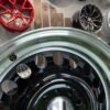 VW Classic Steel Design15X8J 4X100/5X100 ET25 73.1 Black with Diamond Cut lip ( BMW E30, VW Golf/Jetta, AUDI 80/Coupe/A3, Mazda MX )