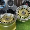 VW Classic Steel Design15X8J 4X100/5X100 ET25 73.1 Gold with Diamond Cut lip ( BMW E30, VW Golf/Jetta, AUDI 80/Coupe/A3, Mazda MX )