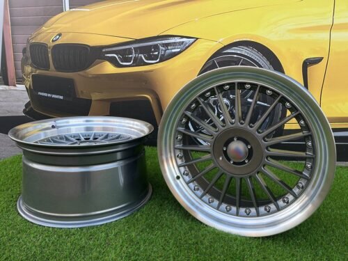 Alpina style with lip 19X10J 5X112/5X120 ET20 74.1 Grey with polished lip ( BMW 3-5-6-8 E46/E90/E39/E60/E63/E31 )