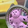 Ronal Teddy Bear style for VW Golf Jetta 15X7J 4X100 ET30 73.1 Pink with Diamond cut lip ( VW Golf/Jetta, BMW E30, JDM cars)