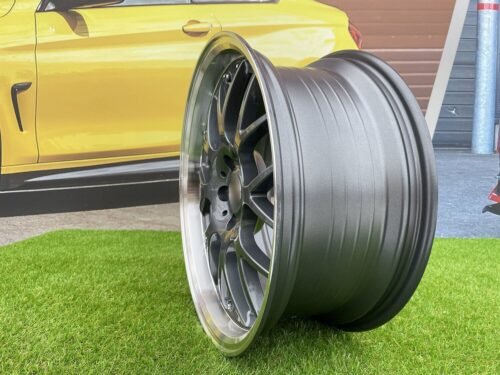 BBS RS-GT Styling 18X8J 5X108 ET38 73.1 Grey with Diamond Cut lip (Volvo V40/S40/V50/V60/S60/V70/V90/S90, Citroen, Peugeot,  Ford, Dodge, Jaguar)
