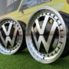 VW Classic style 17X7.5J 5X100 ET30 57.1 Black with face machined