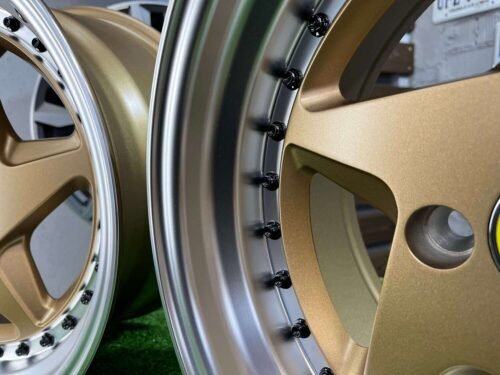 Akron Ferrari 348TS Style 15X8.25J 4X100 ET25 73.1 Matt bronze with Diamond cut lip ( BMW E30, VW Golf/Jetta, AUDI 80/90/Coupe, Mazda MX3/MX5, Honda Civic, JDM cars )