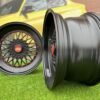BBS RS Slant Lip Style 18X9.5J 5X112/5X120 ET25 74.1 Black half matt with red rivets (Audi A4/A6, VW Golf/Jetta, Mercedes E/S/SL/CL, BMW 3-5-6-8 E46/E90/E39/E60)