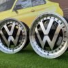 VW Classic style 17X7.5J 5X100 ET30 57.1 Black with face machined