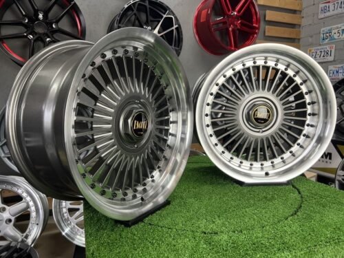 Work Emitz style 17X8J 4X100/5X100 ET20 73.1 Grey with polished lip