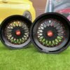 BBS RS Slant Lip Style 18X8.5J 5X112/5X120 ET28 74.1 Black half matt with red rivets (Audi A4/A6, VW Golf/Jetta, Mercedes E/S/SL/CL, BMW 3-5-6-8 E46/E90/E39/E60)