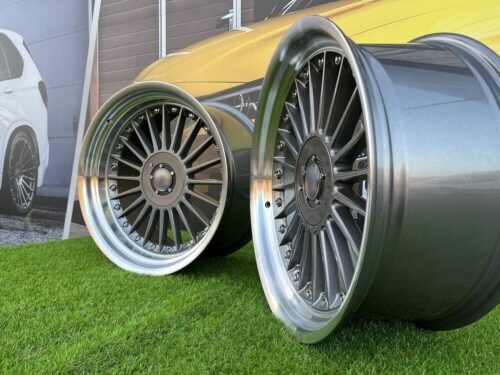 Alpina style with lip 19X8.5J 5X112/5X120 ET25 74.1 Grey with polished lip ( BMW 3-5-6-8 E46/E90/E39/E60/E63/E31 )