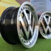 VW Classic style 17X7.5J 5X100 ET30 57.1 Black with face machined