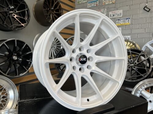 JDM Multi spoke 15X8.25J 4X100/4X114.3 ET0 73.1 White