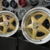 Ferrari Azev style 17X10J 4X100/4X114.3 ET15 73.1 Gold with polished lip