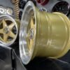Ferrari Azev style 17X8.5J 4X100/4X114.3 ET25 73.1 Gold with polished lip