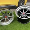 Watanabe Rota style 15X9J 4X100/4X114.3 ET0 73.1 Hyperblack with Diamond cut lip ( Mazda MX RX, VW, BMW E30, Honda, JDM cars )