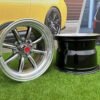 Watanabe Rota style 15X10.5J 4X100/4X114.3 ET -15 73.1 Hyperblack with Diamond cut lip ( Mazda MX RX, VW, BMW E30, Honda, JDM cars )