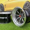 Watanabe Rota style 15X10.5J 4X100/4X114.3 ET -15 73.1 Hyperblack with Diamond cut lip ( Mazda MX RX, VW, BMW E30, Honda, JDM cars )