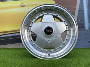 Bahar Borbet A Style 15X7J 4X100/4X108 ET30 73.1 Silver with Diamond Cut lip