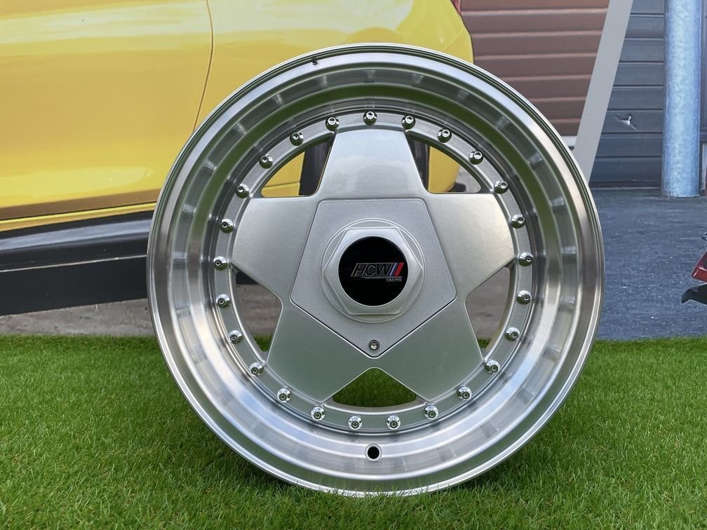 Bahar Borbet A Style 15X7J 4X100/4X108 ET30 73.1 Silver with Diamond Cut lip 2