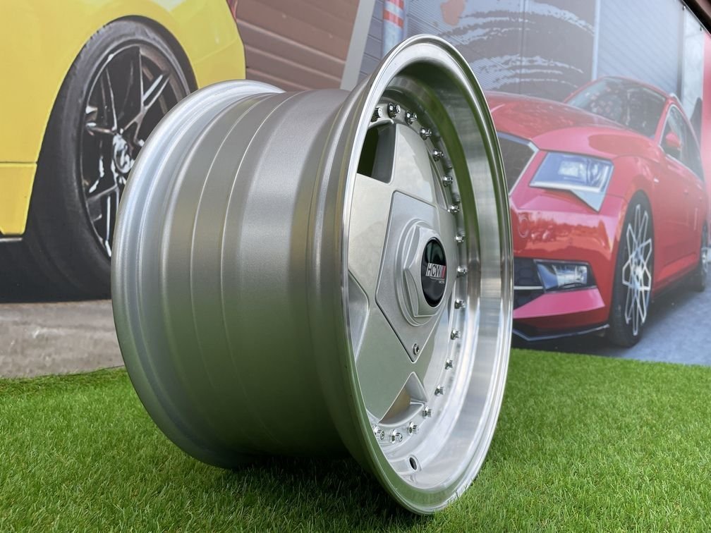 Bahar Borbet A Style 15X7J 4X100/4X108 ET30 73.1 Silver with Diamond Cut lip 6