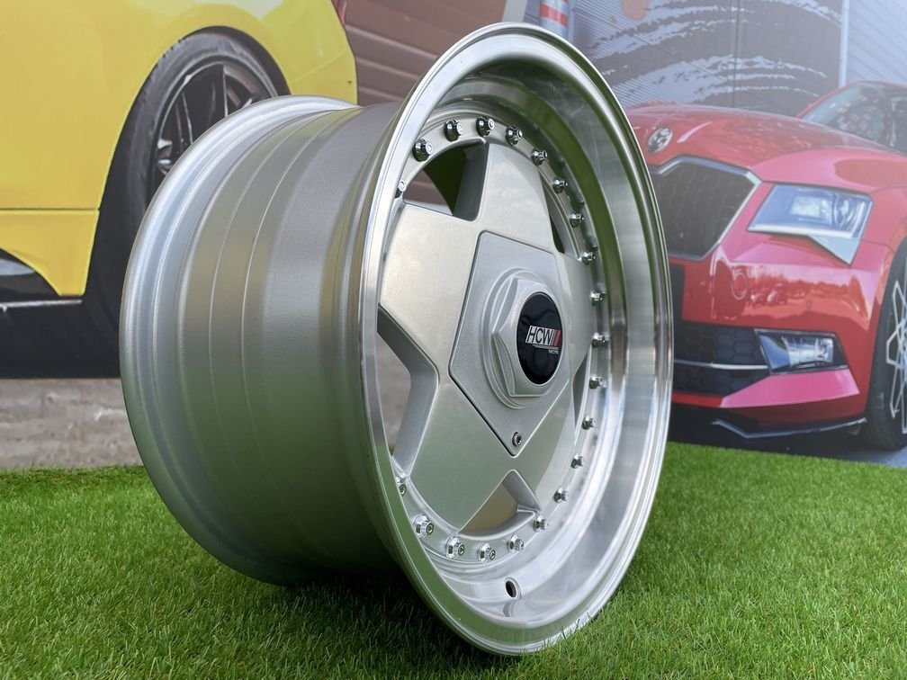 Bahar Borbet A Style 15X7J 4X100/4X108 ET30 73.1 Silver with Diamond Cut lip 7