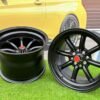 Watanabe Rota style 15X9J 4X100/4X114.3 ET0 73.1 Matt black ( Mazda MX RX, VW, BMW E30, Honda, JDM cars )