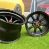 Watanabe Rota style 15X9J 4X100/4X114.3 ET0 73.1 Matt black ( Mazda MX RX, VW, BMW E30, Honda, JDM cars )