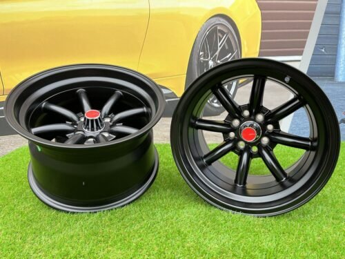 Watanabe Rota style 15X10.5J 4X100/4X114.3 ET -15 73.1 Matt black ( Mazda MX RX, VW, BMW E30, Honda, JDM cars )