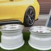 Watanabe Rota style 15X9J 4X100/4X114.3 ET0 73.1 White with Diamond cut lip ( Mazda MX RX, VW, BMW E30, Honda, JDM cars )