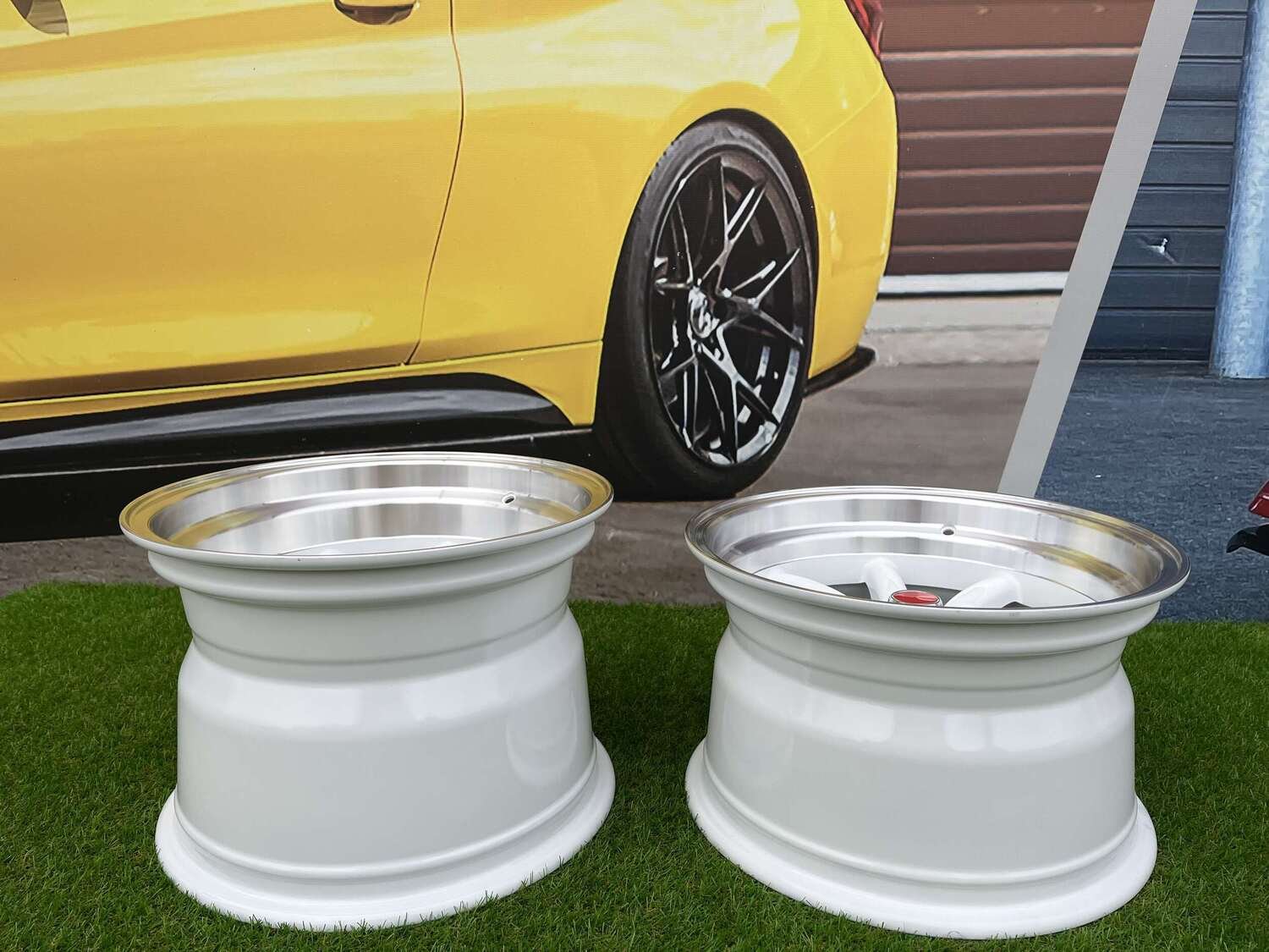 Watanabe Rota style 15X10.5J 4X100/4X114.3 ET -15 73.1 White with Diamond cut lip ( Mazda MX RX, VW, BMW E30, Honda, JDM cars ) 7