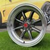 Watanabe Rota style 15X9J 4X100/4X114.3 ET0 73.1 Grey with Diamond cut lip ( Mazda MX RX, VW, BMW E30, Honda, JDM cars )