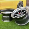Watanabe Rota style 15X10.5J 4X100/4X114.3 ET -15 73.1 Grey with Diamond cut lip ( Mazda MX RX, VW, BMW E30, Honda, JDM cars )