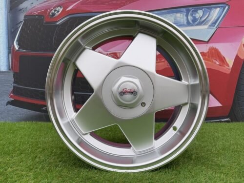 Borbet A Style R16X7J 4x100/4x114.3 ET20 67.1 Silver with Diamond cut lip for BMW E30, Audi, VW