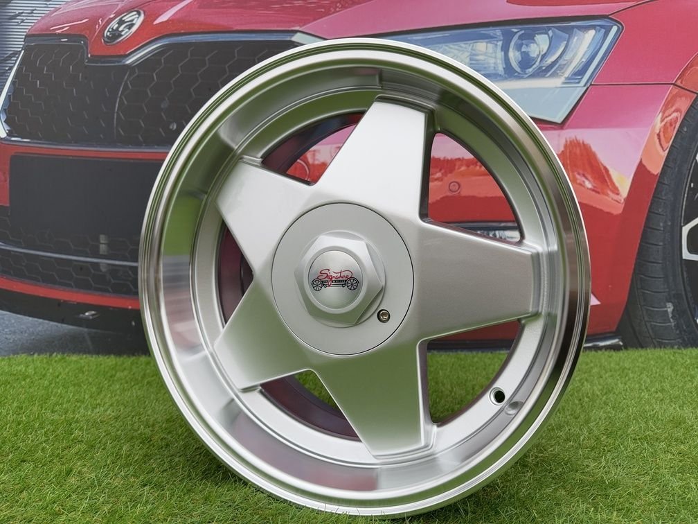 Borbet A Style R16X7J 4x100/4x114.3 ET20 67.1 Silver with Diamond cut lip for BMW E30, Audi, VW 2