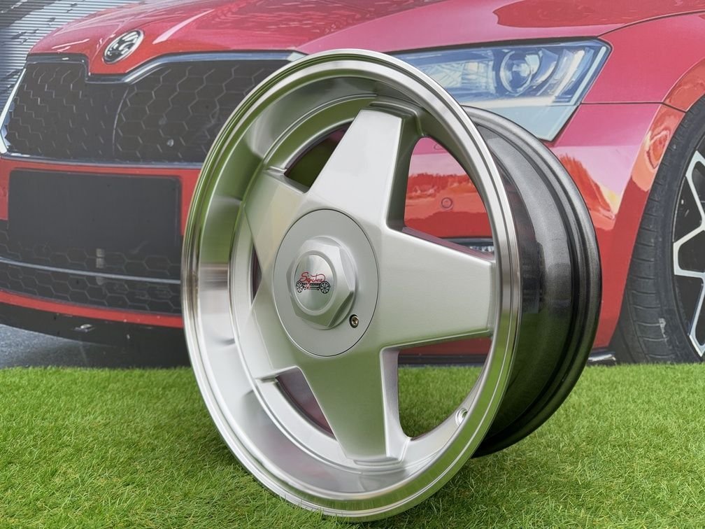 Borbet A Style R16X7J 4x100/4x114.3 ET20 67.1 Silver with Diamond cut lip for BMW E30, Audi, VW 3