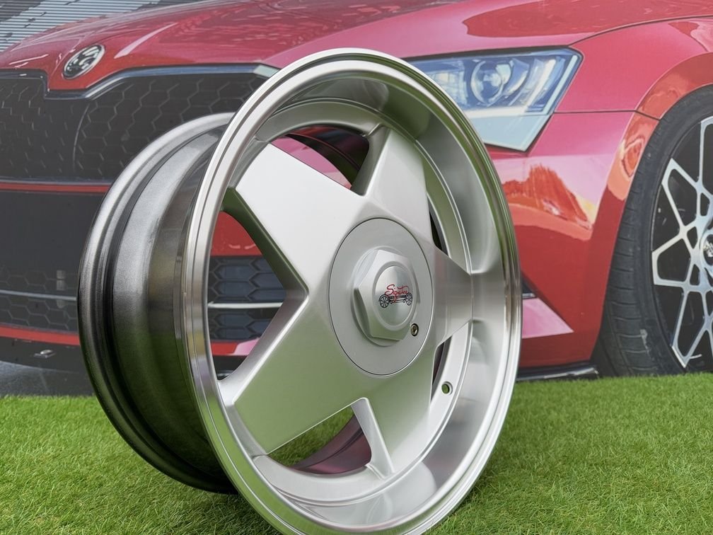 Borbet A Style R16X7J 4x100/4x114.3 ET20 67.1 Silver with Diamond cut lip for BMW E30, Audi, VW 6