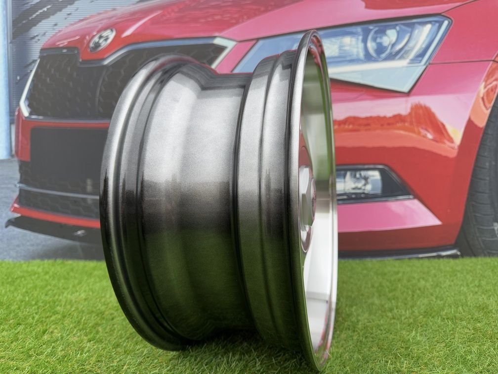 Borbet A Style R16X7J 4x100/4x114.3 ET20 67.1 Silver with Diamond cut lip for BMW E30, Audi, VW 8
