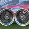 Alpina Classic Style  R17X9J 5X112/5X120 ET15 72.6 Grey with Diamond cut lip and silver rivets