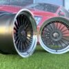 Alpina Classic Style  R17X9J 5X112/5X120 ET15 72.6 Grey with Diamond cut lip and silver rivets