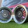 Alpina Classic Style  R17X9J 5X112/5X120 ET15 72.6 Grey with Diamond cut lip and silver rivets