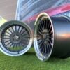 Alpina Classic Style  R17X9J 5X112/5X120 ET15 72.6 Grey with Diamond cut lip and silver rivets